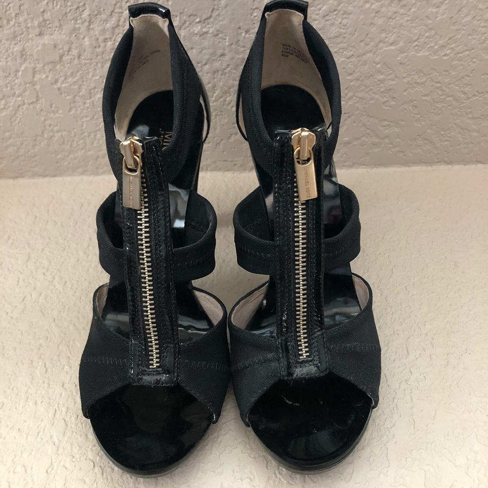 Micheal Kors Black Strap Heel